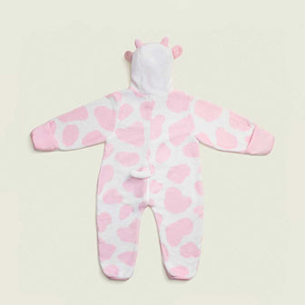 Strawberry Cow Fleece Toddler Onesie Warmies