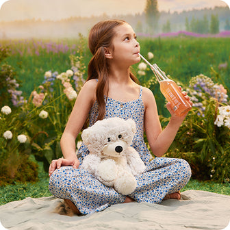 marshmallow brown bear warmies lifestyle
