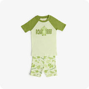 Dinosaur Kids Pajamas Green Cute PJs - Warmies 