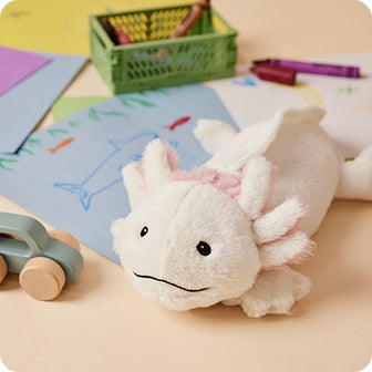 white axolotl junior warmies