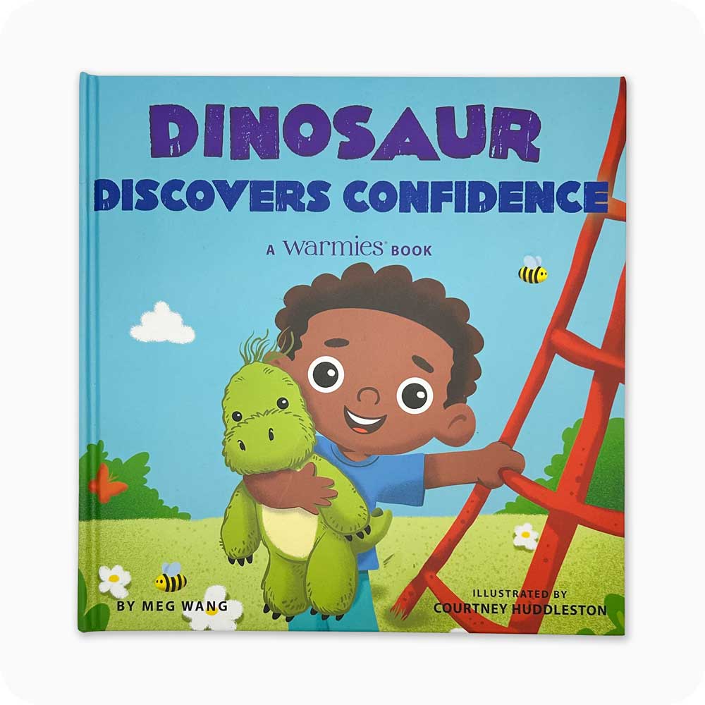 Microwavable Dinosaur Discovers Confidence Book - Warmies USA