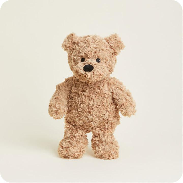 Soft Warm Weighted Brown Curly Bear Plush Warmies