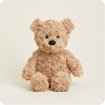 Microwavable Brown Curly Bear Stuffed Animal Warmies