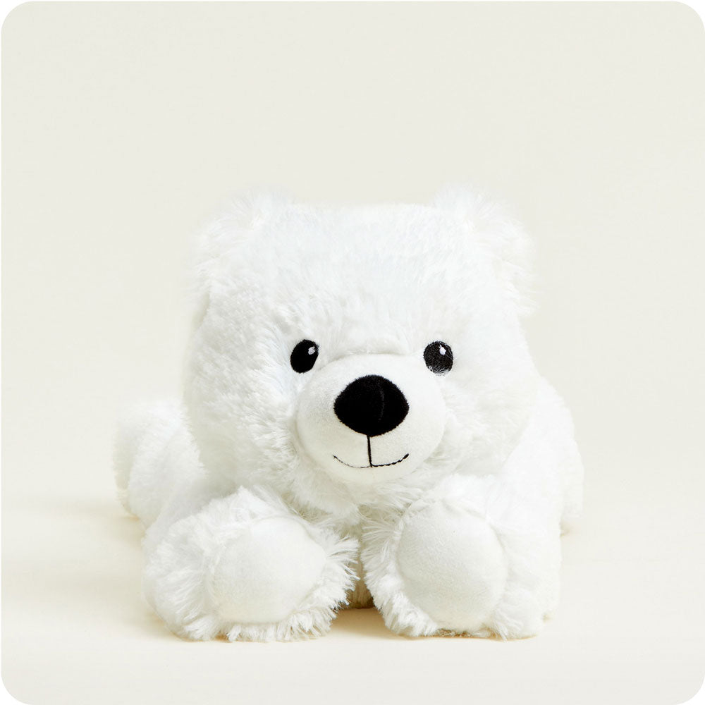 Microwavable White Bear Stuffed Animal Warmies