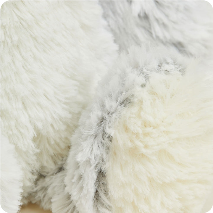 Soft Warm Weighted Gray Marshmallow Bear Plush Warmies