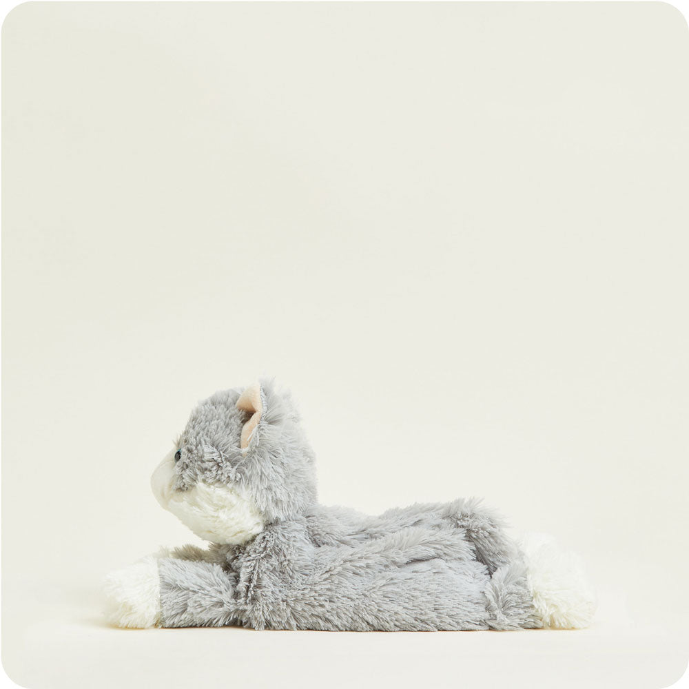 Microwavable Laying Down Gray Cat