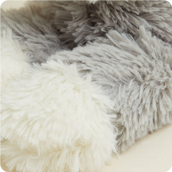 Soft Warm Weighted Laying Down Gray Cat Plush Warmies