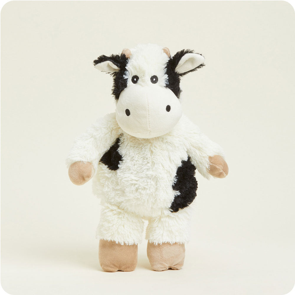 Heated Black and White Cow Plush Warmies