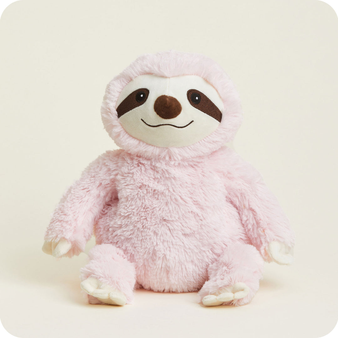 Microwavable Pink Sloth Stuffed Animal Warmies