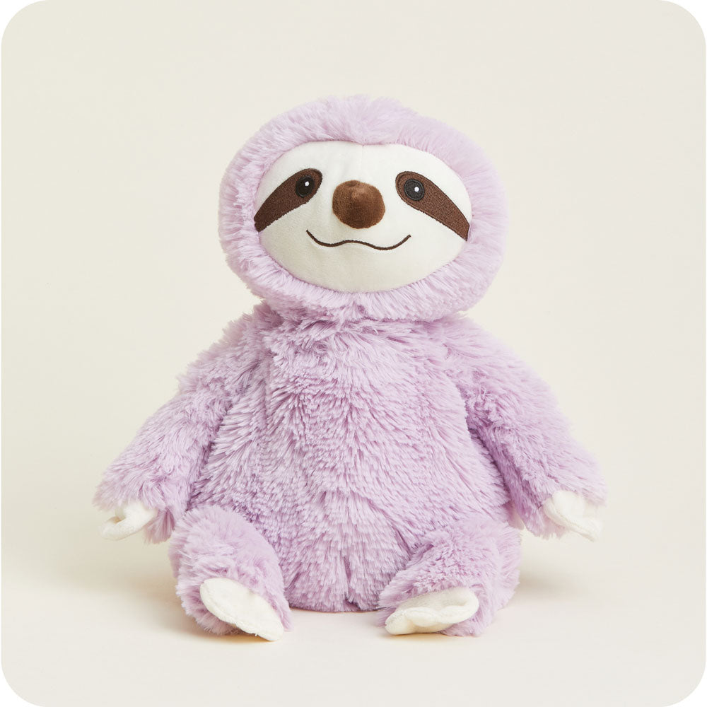 Microwavable Purple Sloth Stuffed Animal Warmies