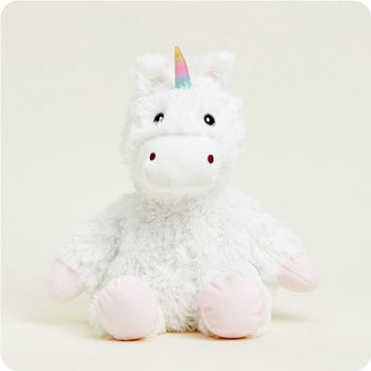 Microwavable White Unicorn Stuffed Animal Warmies