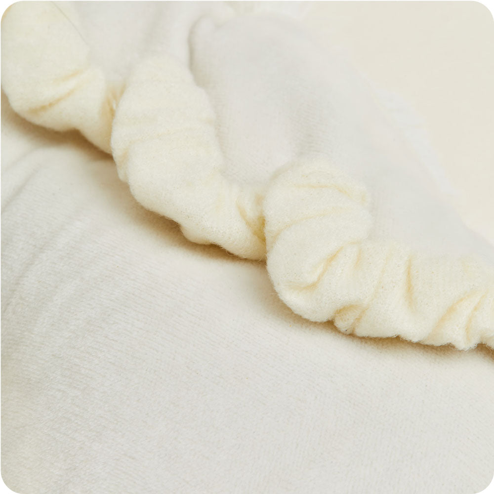 Step into serenity with Microwavable Cream Warmies Eye Mask.