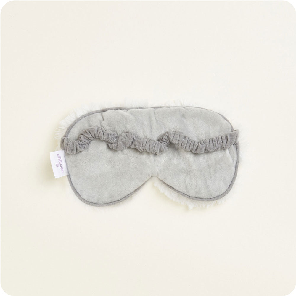 Embrace warmth with the Gray Warmies Eye Mask—microwavable bliss by Warmies USA.