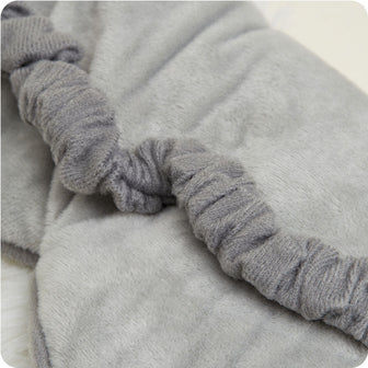 Experience tranquility with Warmies USA's Microwavable Marshmallow Gray Eye Mask.