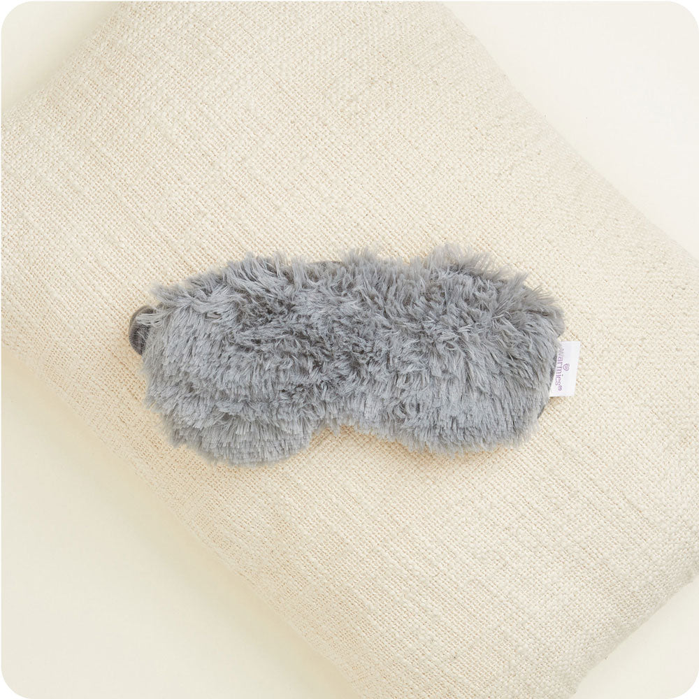 Indulge in warmth with Microwavable Gray Eye Mask by Warmies USA.