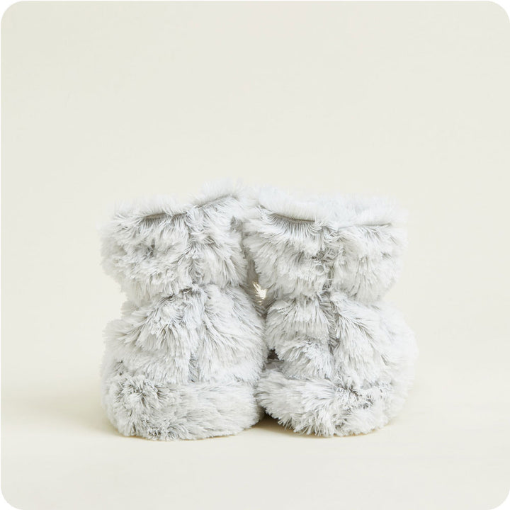 Revitalize your feet with Gray Warmies Boots—microwave and relax.