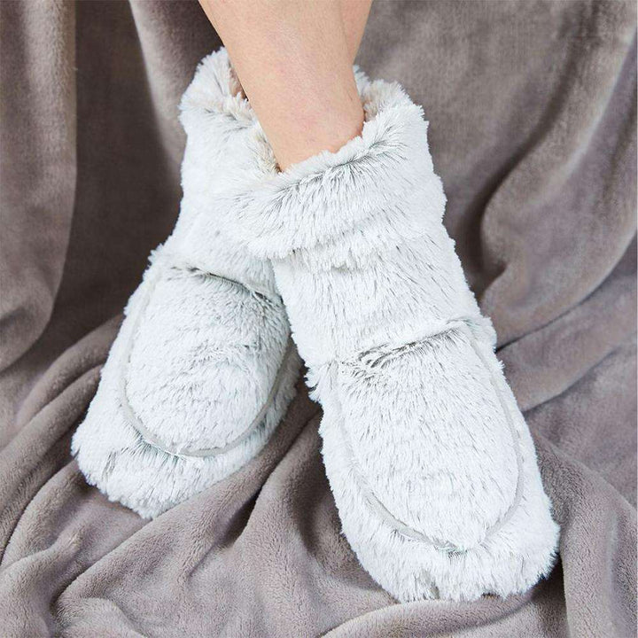 Gray Warmies Boots by Warmies USA: Pamper your feet with warmth.