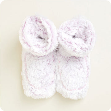 Microwavable Marshmallow Lavender Warmies Boots - Warmies USA