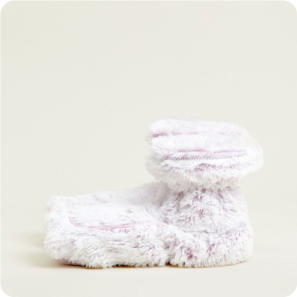 Lavender Warmies Boots: Microwavable luxury for cozy, soothing comfort.
