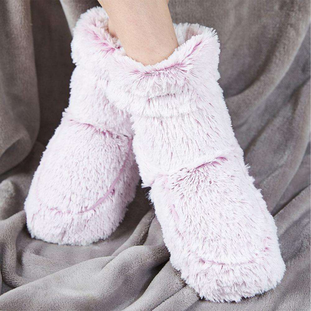 Microwavable Marshmallow Lavender Warmies Boots - Warmies USA