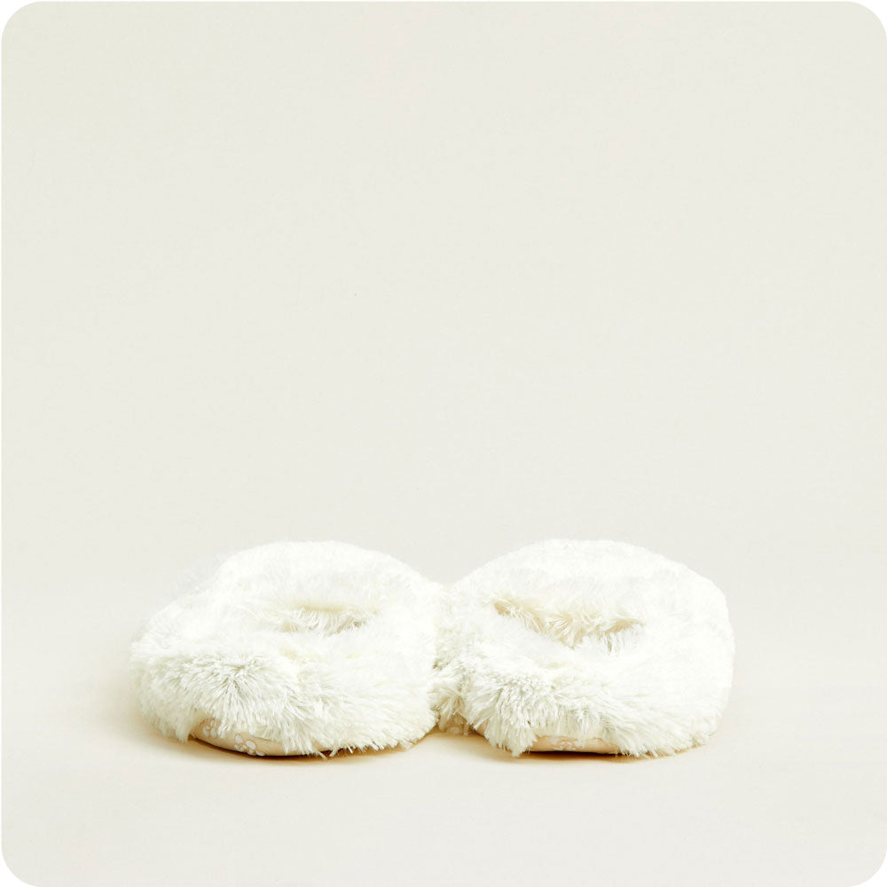 Warmies USA's Cream Slippers: Chic comfort for your every step.