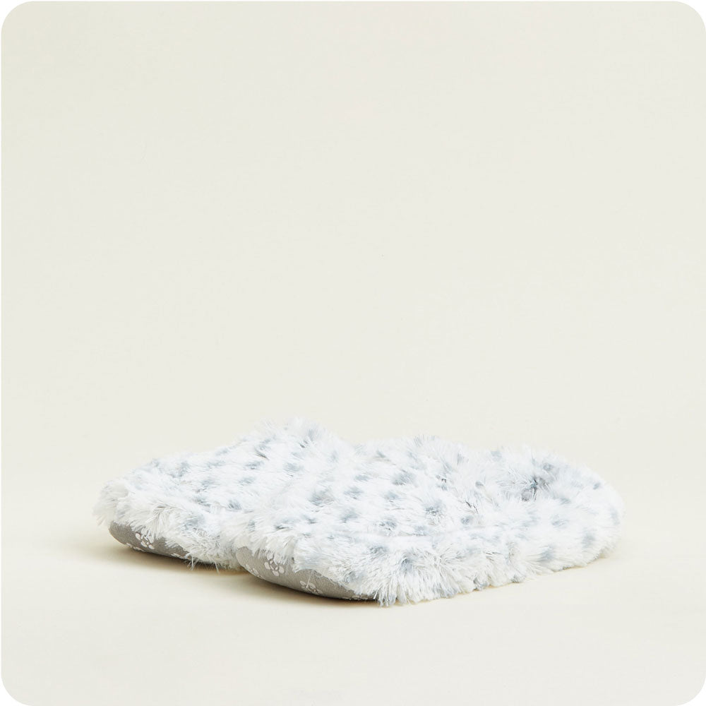 Revitalize your feet with Snowy Warmies Slippers—microwave and relax.