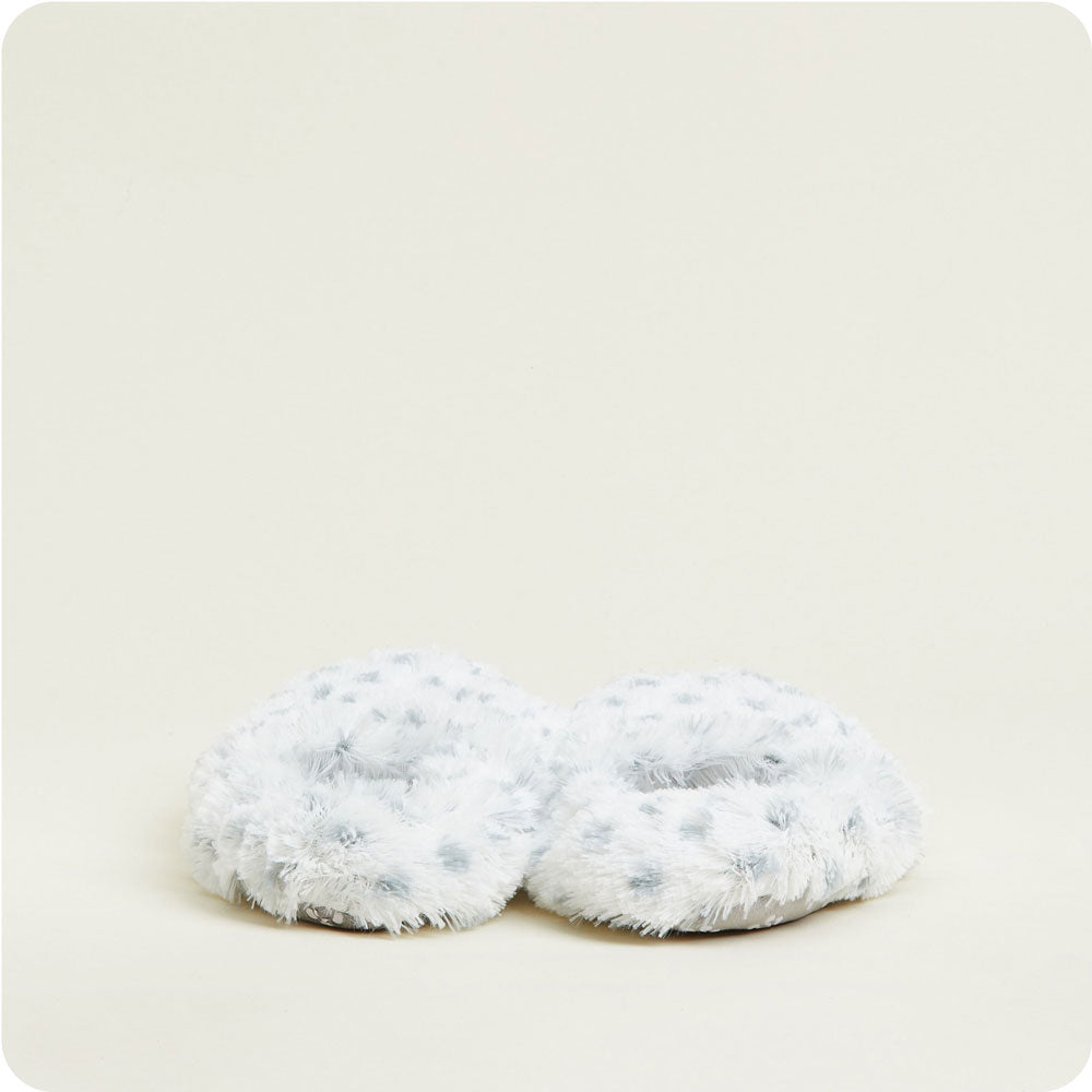 Step into comfort with Microwavable Snowy Warmies Slippers.