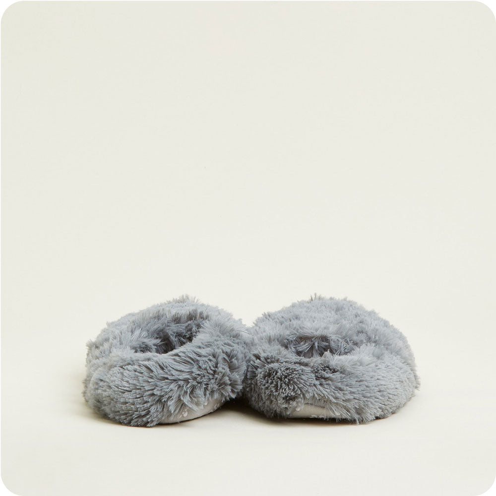 Warmies USA's Gray Slippers: A treat for your feet, warm and stylish.