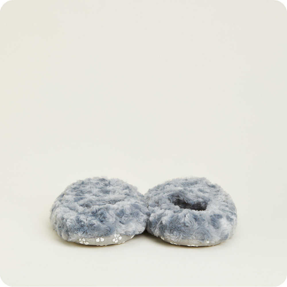 Curl up in Style: Gray Warmies Slippers