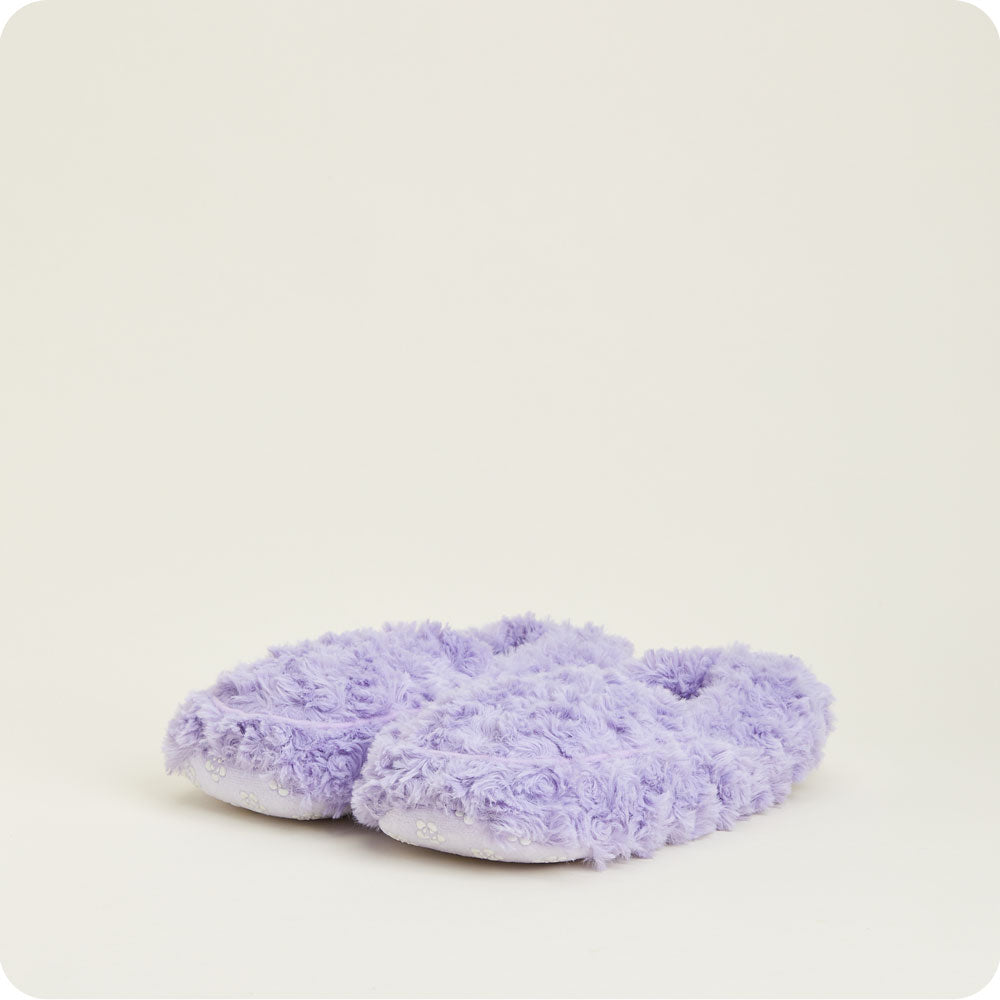 Microwavable Curly Purple Warmies Slippers - Warmies USA