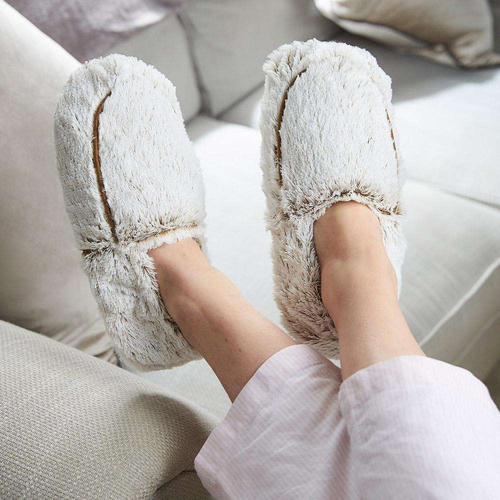 Warmies USA: Brown Marshmallow Microwavable Slippers