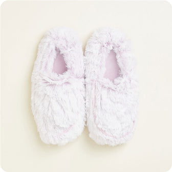 Microwavable Marshmallow Lavender Warmies Slippers - Warmies USA