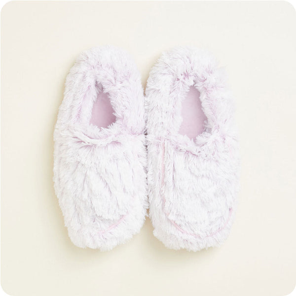 Microwavable Marshmallow Lavender Warmies Slippers - Warmies USA