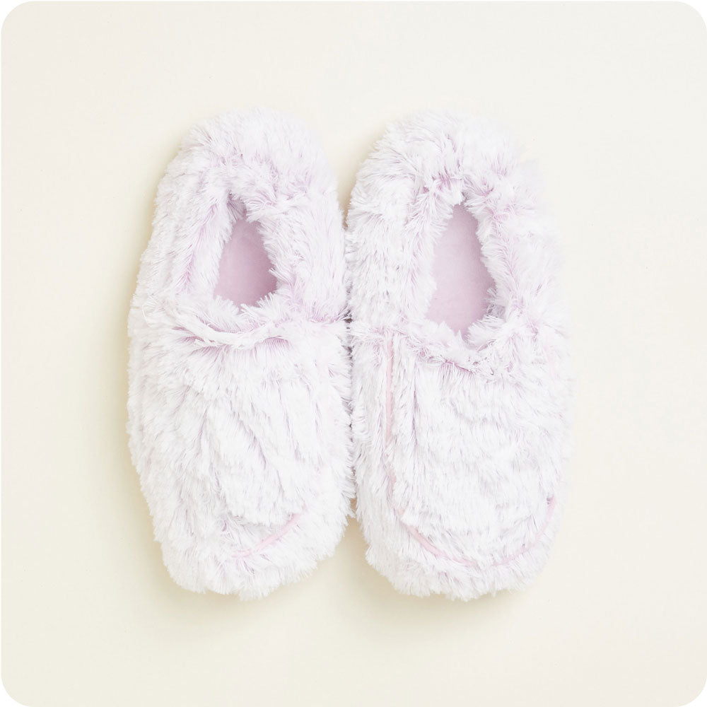 Microwavable Marshmallow Lavender Warmies Slippers - Warmies USA