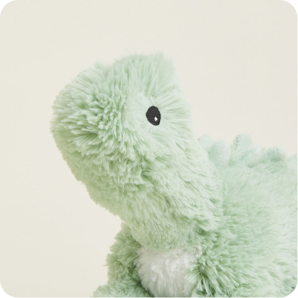 WARMIES Cozy Plush Heatable Stuffed Animal Toy Dinosaur Green Used