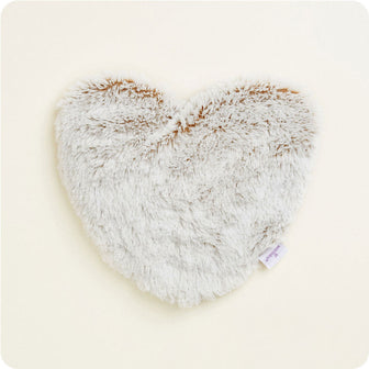 Microwavable Marshmallow Brown Warmies Heart Heat Pad - Warmies USA