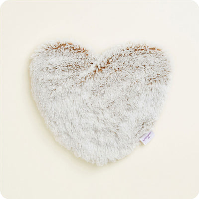 Microwavable Marshmallow Brown Warmies Heart Heat Pad - Warmies USA