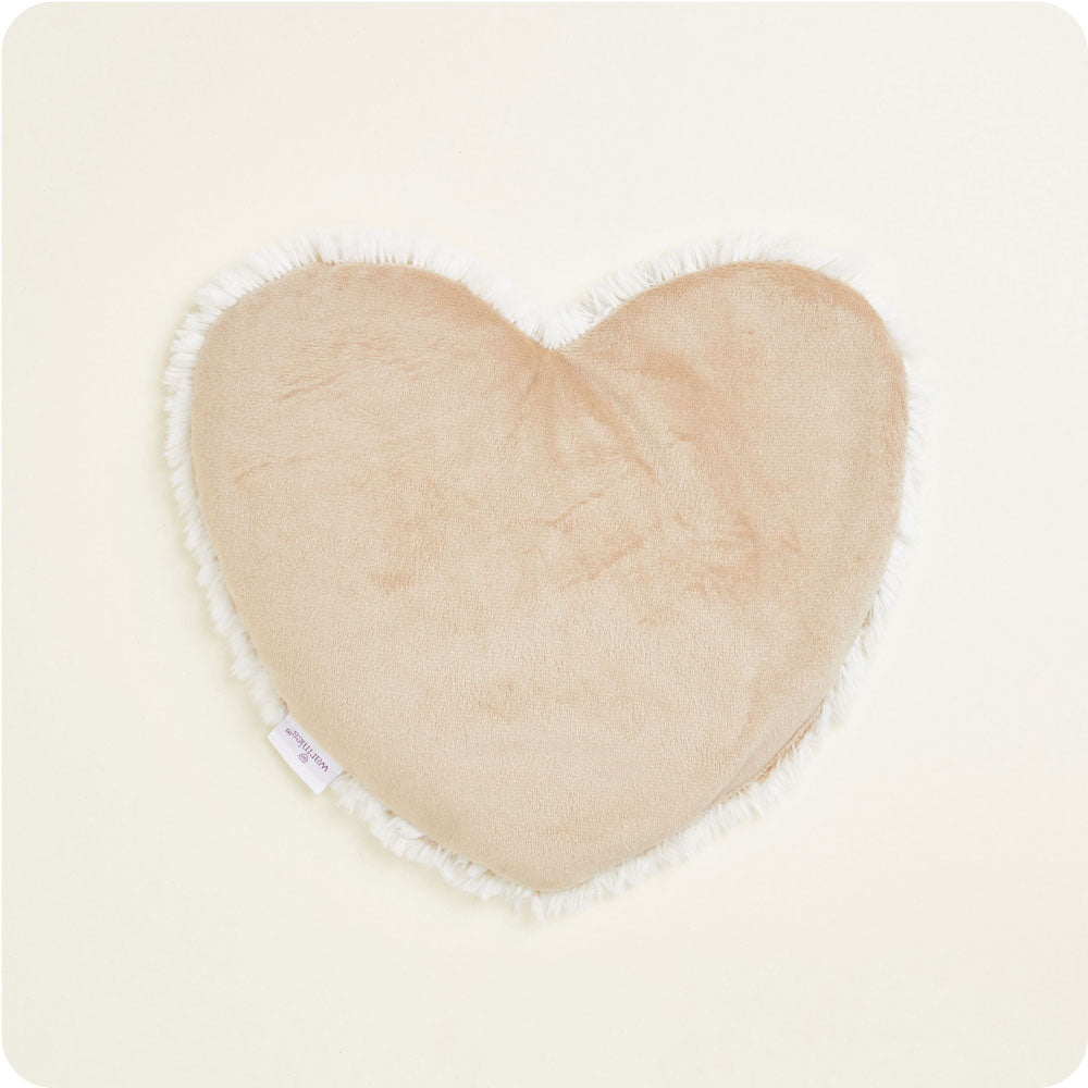 Warmies USA: Brown Marshmallow Microwavable Heart Heat Pad