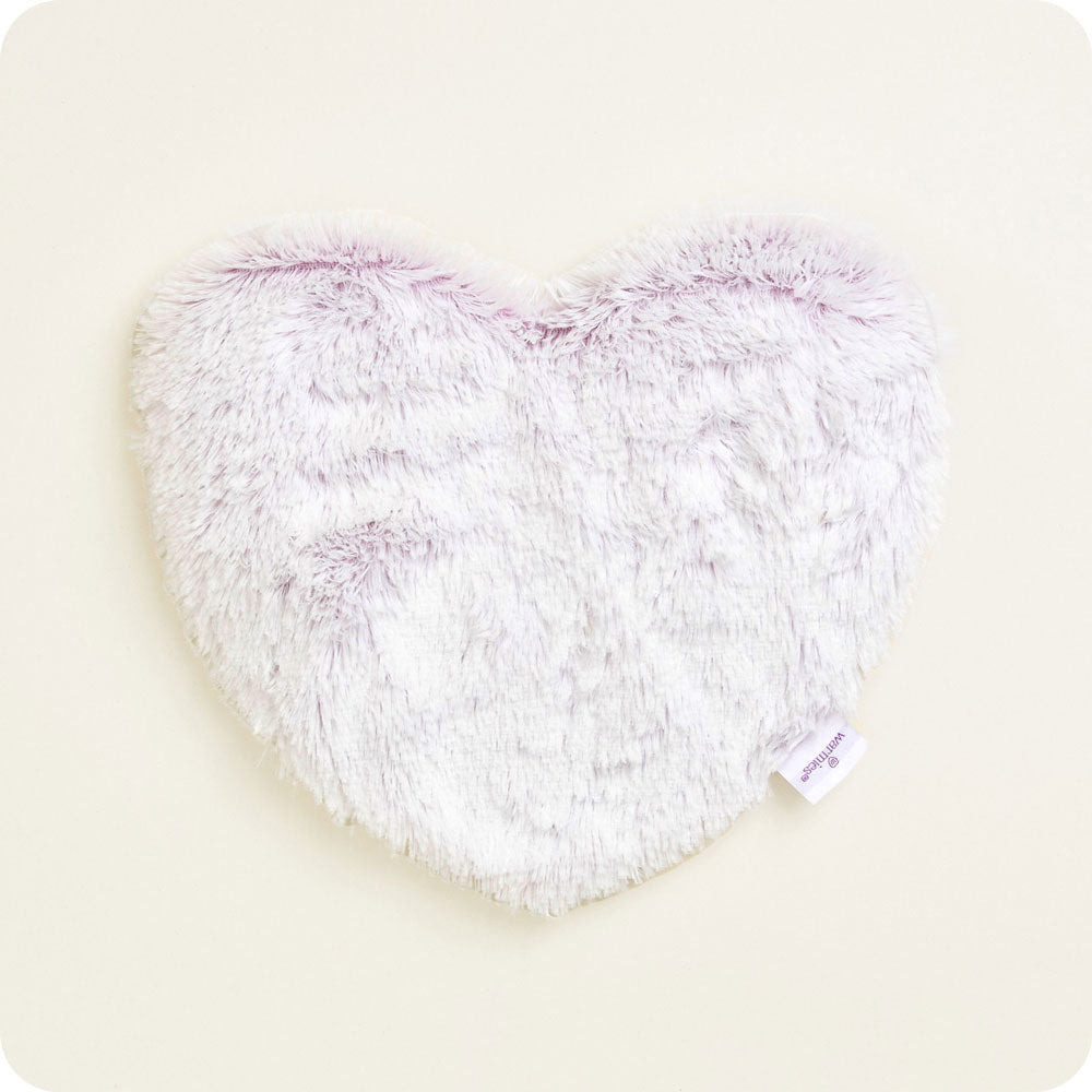Microwavable Marshmallow Lavender Warmies Heart Heat Pad - Warmies USA