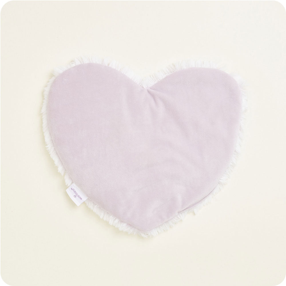 Cozy Marshmallow Lavender Warmies Heart Heat Pad