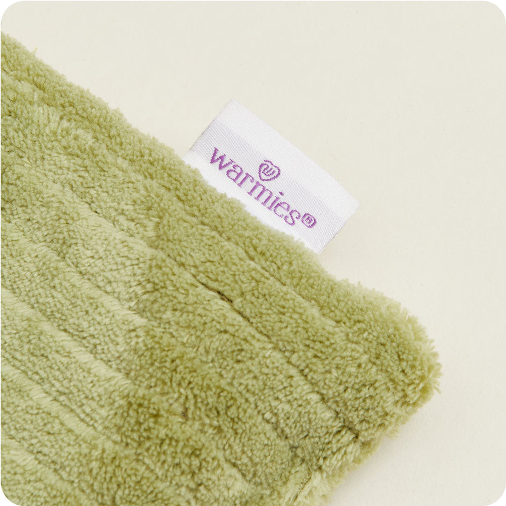 Revitalize with Warmies USA's Spa Green Hot-Pak®—microwave, embrace, and unwind in luxury.