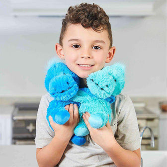 Child hugging Cute Weighted Lavender Scented Dinosaur Hugs Stuffed Animal Heating Pad Warmies
