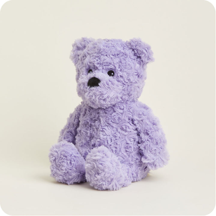 Microwavable Purple Curly Bear