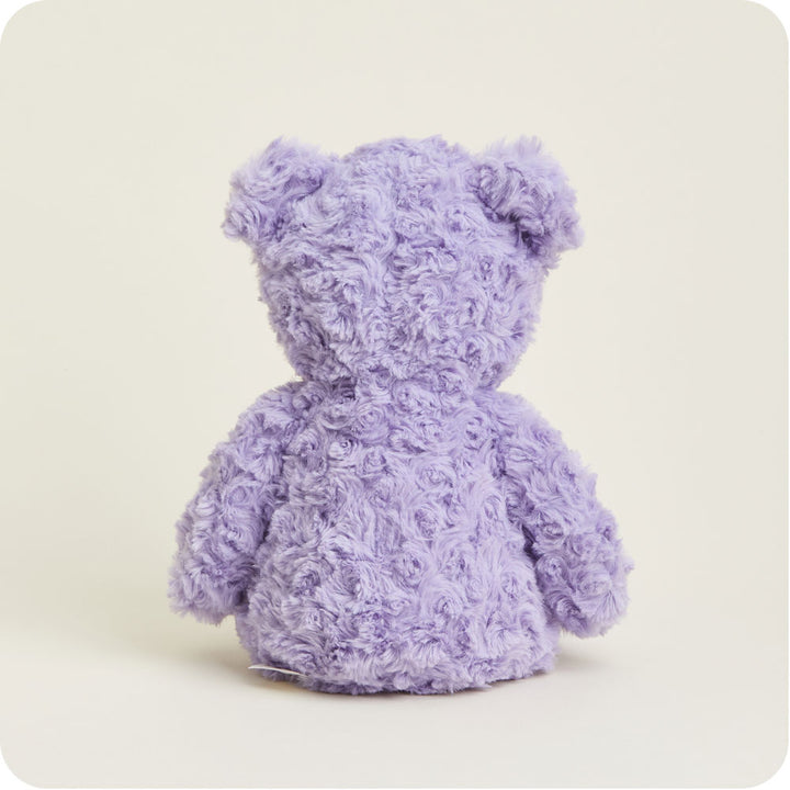 Heated Purple Curly Bear Plush Warmies