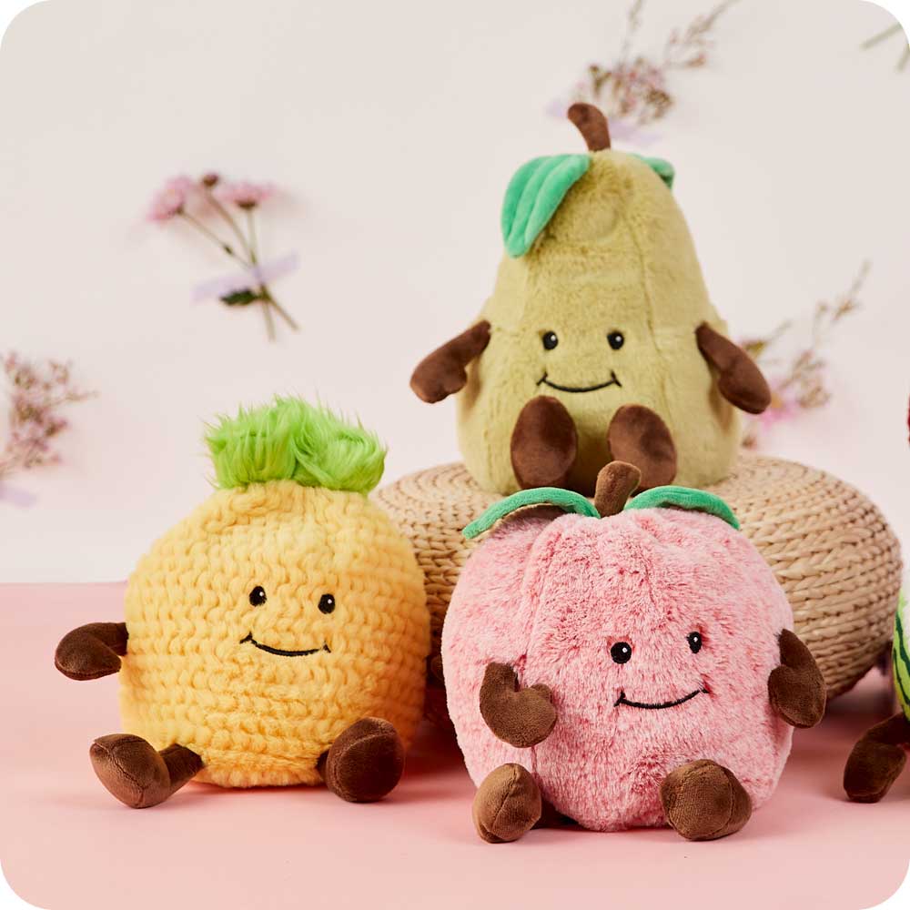 Cute Weighted Lavender Scented Pineapple Stuffed Animal Heating Pad Warmies