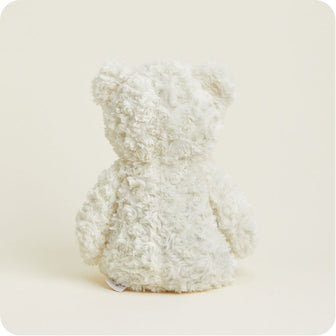 Heated Cream Curly Bear Plush Warmies